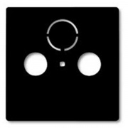 Накладка для телевизионной розетки TV-SAT ABB Basic 55 цвет черный (1743-95-507)