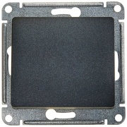 Одноклавишный переключатель 10А механизм SE Glossa, антрацит