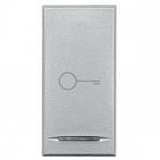 Axolute Клавиши с символами для системы автоматизации для 1 функции - 1 модуль, Ключ, цвет алюминий