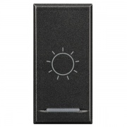 Axolute Клавиши с символами для системы автоматизации для 1 функции - 1 модуль, Лампа, цвет антрацит