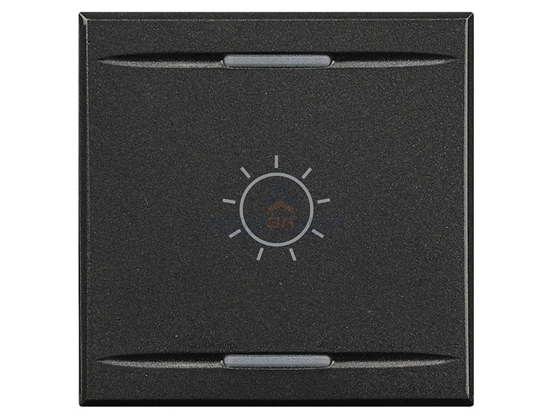 Axolute Клавиши с символами для системы автоматизации для 2 функций - 2 модуля, лампочка, цвет антра