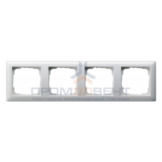 Рамка 4-ая Gira Standard 55 Белый глянцевый