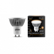 Лампа Gauss LED MR16 GU10 5W SMD AC220-240V 2700K FROST  1/10/100