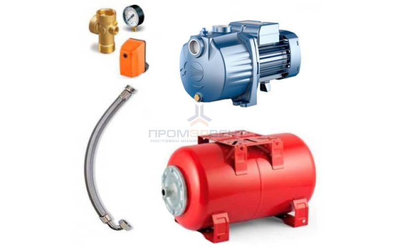 Насосная станция Pedrollo HYDROFRESH 3Cpm 100C-50 CL - 0,55 кВт (Qmax 120 л/мин, 1x230В, с/х)