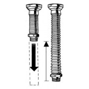 Удлинитель трубный из нержавеющей стали Meibes Inoflexi Ду16 (3/4" x 1/2") 105-210 мм