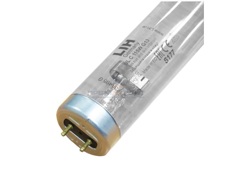 Лампа бактерицидная T12 LIH ULC 115W R G13 L1199,4mm (замена TUV 115) специальная безозоновая