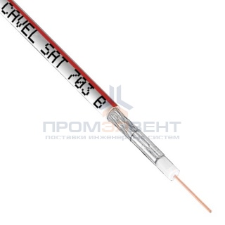 Кабель коаксиальный Cavel SAT 703 B RO с красной полосой CU 75 Ом [бухта 100м]