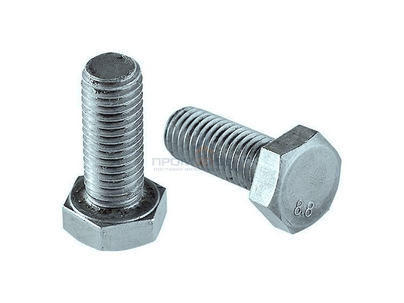 Болт М5х30 с шестигранной головкой оцинкованный DIN933