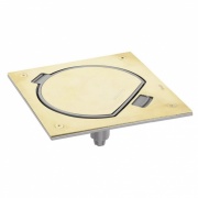 Лючок пылевлагозащищенный IP66 Simon KSE0-23-71 на 1 модуль K45 латунь