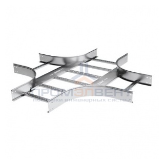 Х-ответвитель 80х400 R300, цинк-ламельный
