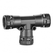 Тройник DN 10/10/10 мм, полиамид, цвет чёрный DKC