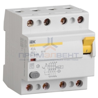 УЗО ВД1-63 4Р 40А 30мА ИЭК