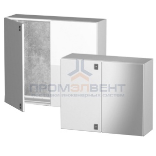 Навесной металлический влагозащищенный шкаф DKC CE IP55 1400x1000x300мм двухдверный с монтажной плат